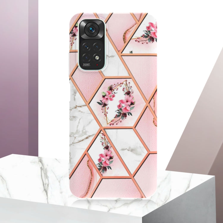 Splicing Marble Flower Pattern TPU Phone Case, For Xiaomi Redmi Note 11S/ Note 11 4G, For Samsung Galaxy A73 5G