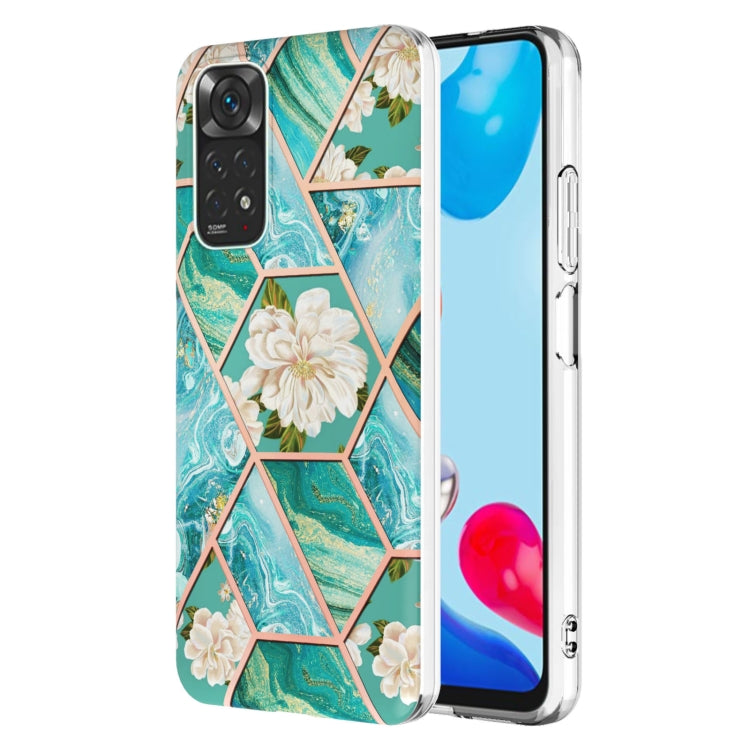 Splicing Marble Flower Pattern TPU Phone Case, For Xiaomi Redmi Note 11S/ Note 11 4G, For Samsung Galaxy A73 5G