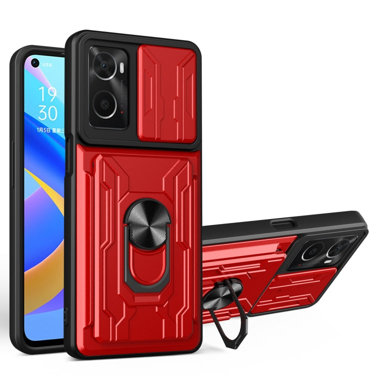 Sliding Camshield Card Phone Case, For OPPO Realme 9i / A36 / A76, For OPPO Realme 9 Pro, For OPPO Realme 9 Pro+