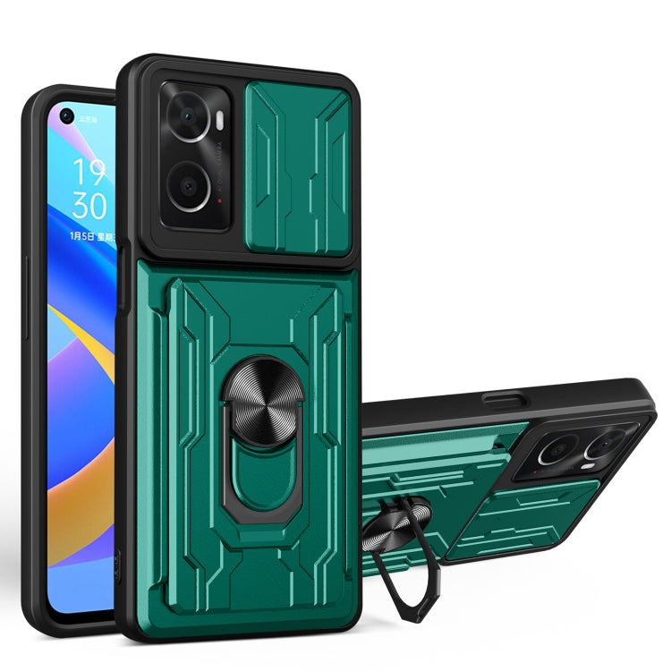 Sliding Camshield Card Phone Case, For OPPO Realme 9i / A36 / A76, For OPPO Realme 9 Pro, For OPPO Realme 9 Pro+