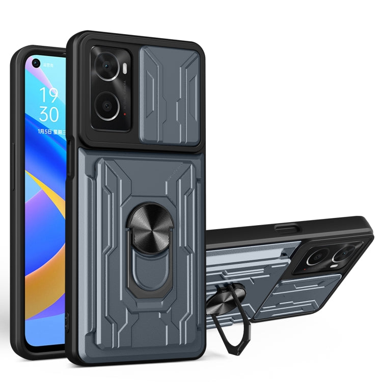 Sliding Camshield Card Phone Case, For OPPO Realme 9i / A36 / A76, For OPPO Realme 9 Pro, For OPPO Realme 9 Pro+