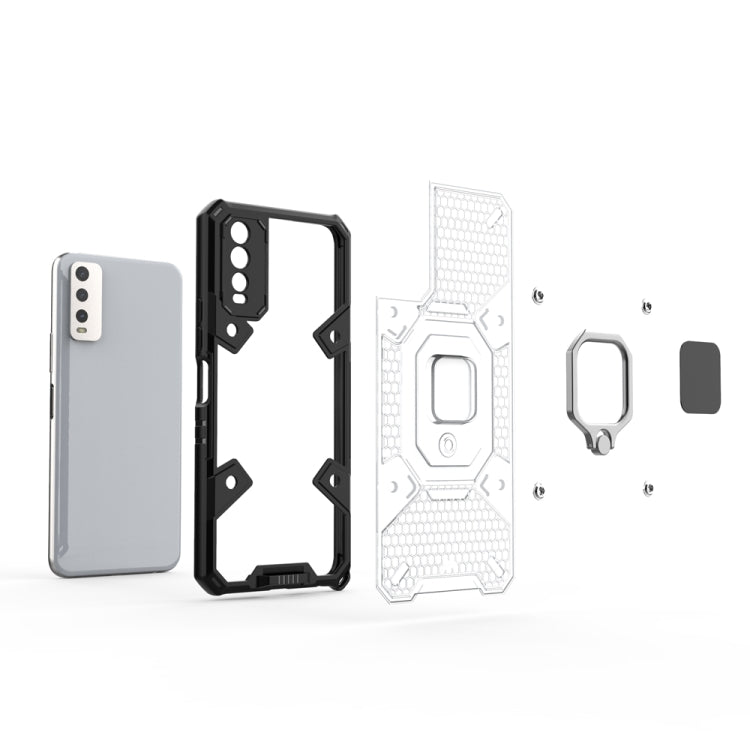 Space PC+TPU Shockproof Phone Case with Ring Holder, For vivo Y20, For Xiaomi Redmi Note 7, For Xiaomi Redmi Note 11 Pro 5G / 4G Global