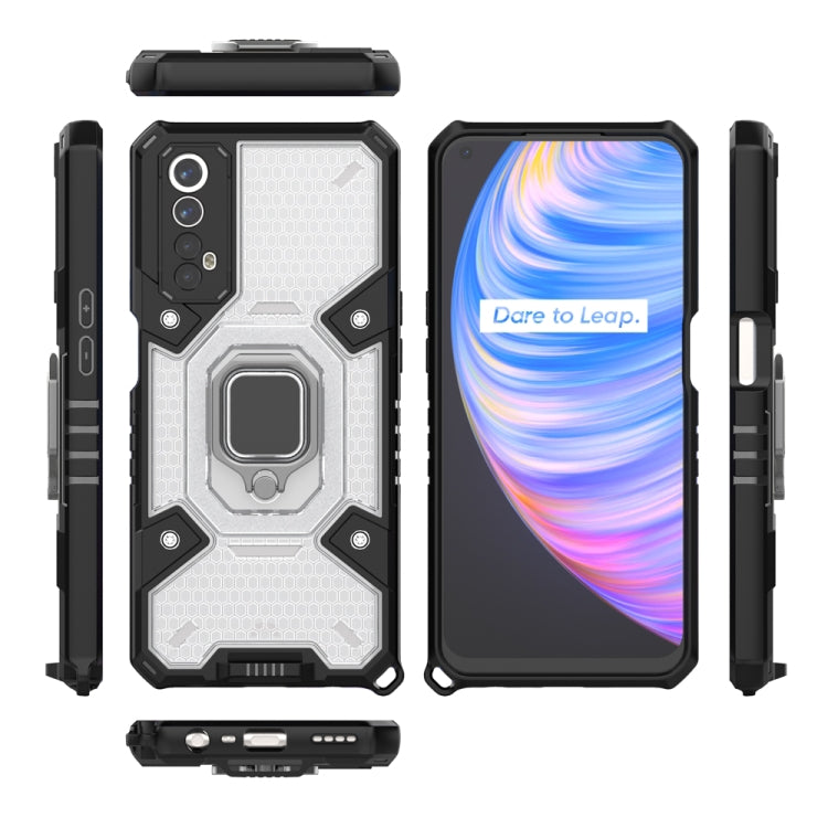 Space PC+TPU Shockproof Phone Case with Ring Holder, For OPPO Realme 7, For vivo Y21