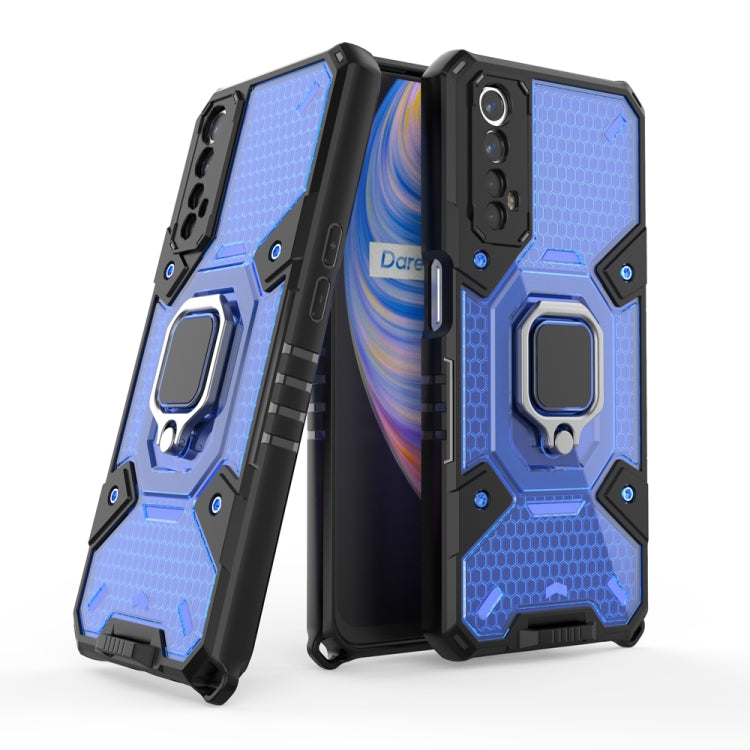 Space PC+TPU Shockproof Phone Case with Ring Holder, For OPPO Realme 7, For vivo Y21