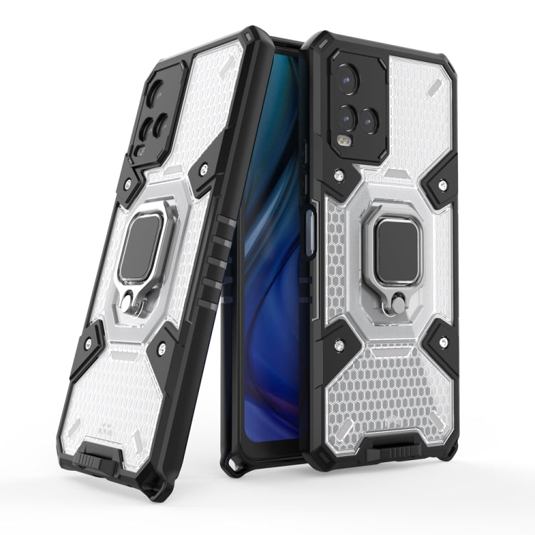 Space PC+TPU Shockproof Phone Case with Ring Holder, For OPPO Realme 7, For vivo Y21