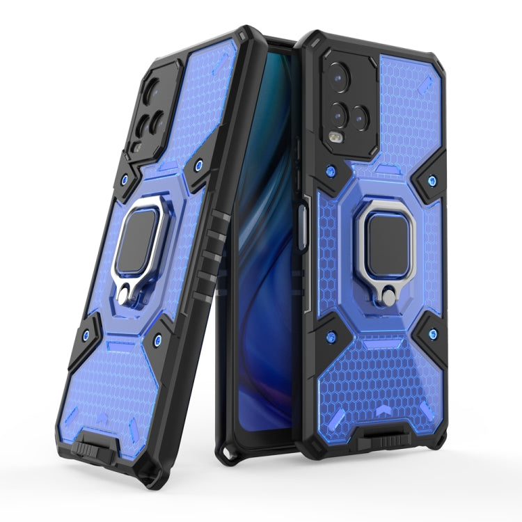 Space PC+TPU Shockproof Phone Case with Ring Holder, For OPPO Realme 7, For vivo Y21