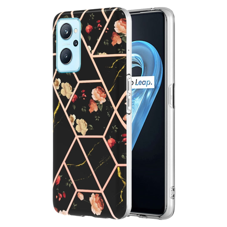 Electroplating Splicing Marble Flower Pattern TPU Shockproof Phone Case, For Nokia G10 / G20, For Nokia G21 / G11, For OPPO Realme 9 Pro+ 5G, For OPPO Realme 9 Pro 5G, For OPPO Realme 9i / A36/A96 4G, For Samsung Galaxy A13 4G