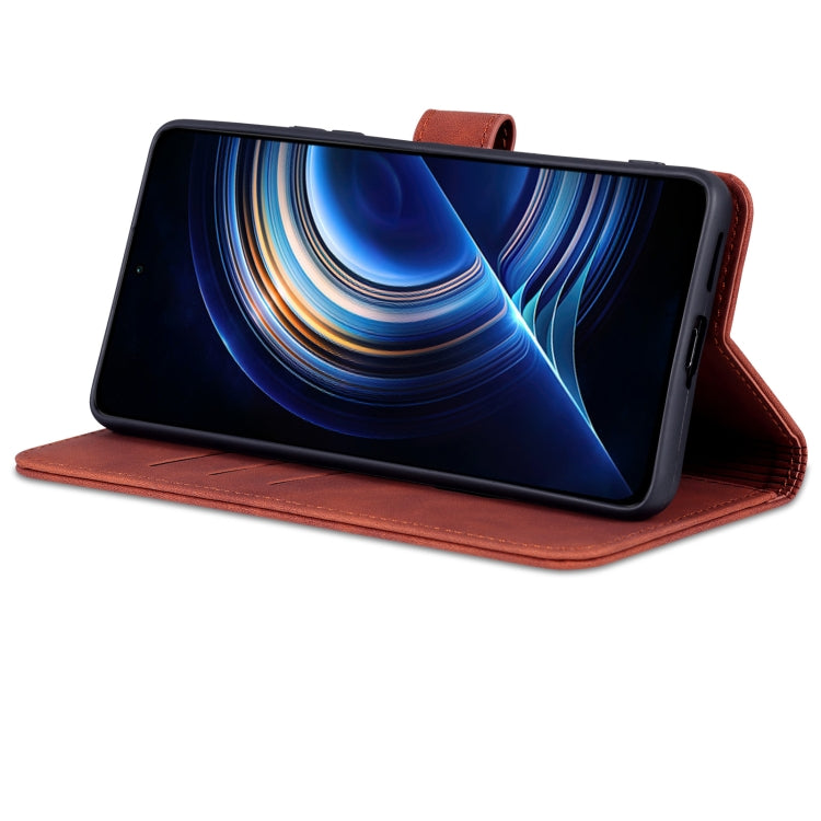 AZNS Skin Feel Calf Texture Flip Leather Phone Case