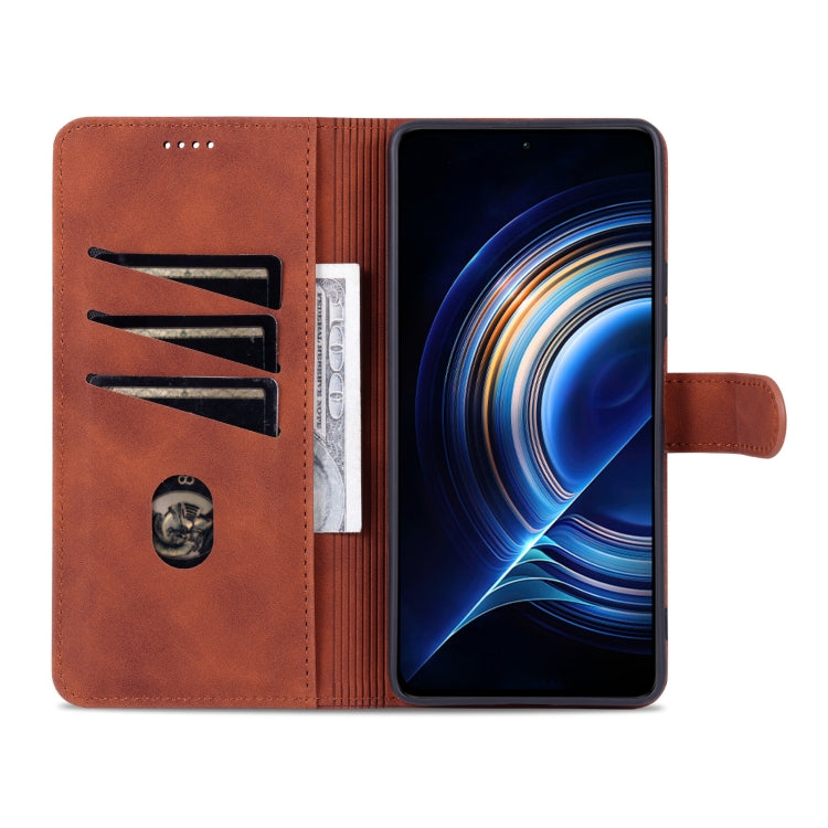 AZNS Skin Feel Calf Texture Flip Leather Phone Case