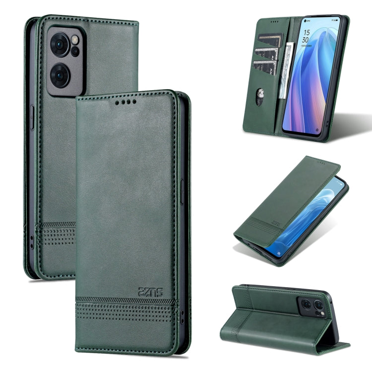 AZNS Magnetic Calf Texture Flip Leather Phone Case, For OPPO Reno7 Global, For Honor 60 SE, For Samsung Galaxy A73 5G, For Xiaomi 12 / 12X