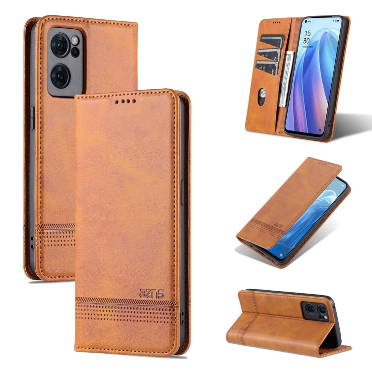 AZNS Magnetic Calf Texture Flip Leather Phone Case, For OPPO Reno7 Global, For Honor 60 SE, For Samsung Galaxy A73 5G, For Xiaomi 12 / 12X