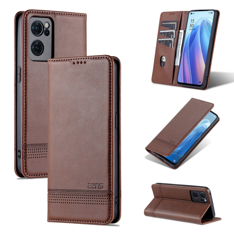 AZNS Magnetic Calf Texture Flip Leather Phone Case, For OPPO Reno7 Global, For Honor 60 SE, For Samsung Galaxy A73 5G, For Xiaomi 12 / 12X