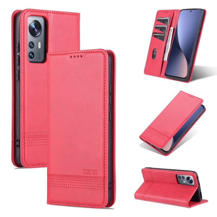 AZNS Magnetic Calf Texture Flip Leather Phone Case, For OPPO Reno7 Global, For Honor 60 SE, For Samsung Galaxy A73 5G, For Xiaomi 12 / 12X