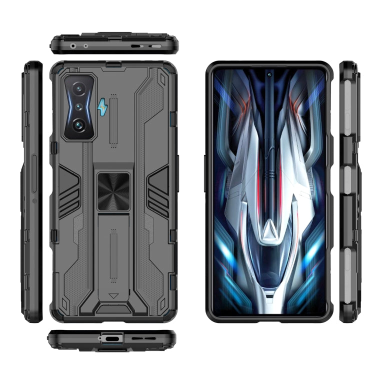 Supersonic PC + TPU Shock-proof Protective Phone Case with Holder, For Xiaomi Redmi K50 Gaming, For Xiaomi Redmi K50, For Xiaomi Poco M4 Pro, For Xiaomi Poco X4 Pro 5G, For Honor X10 Max 5G