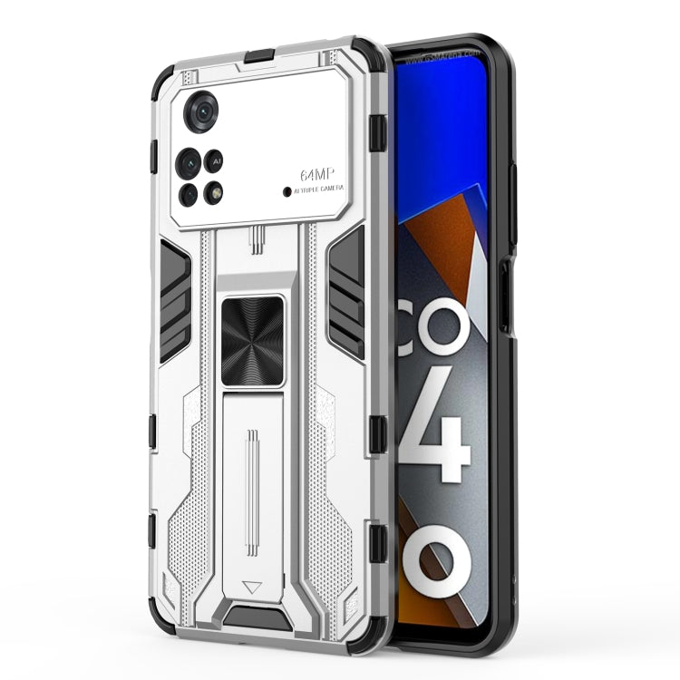 Supersonic PC + TPU Shock-proof Protective Phone Case with Holder, For Xiaomi Redmi K50 Gaming, For Xiaomi Redmi K50, For Xiaomi Poco M4 Pro, For Xiaomi Poco X4 Pro 5G, For Honor X10 Max 5G