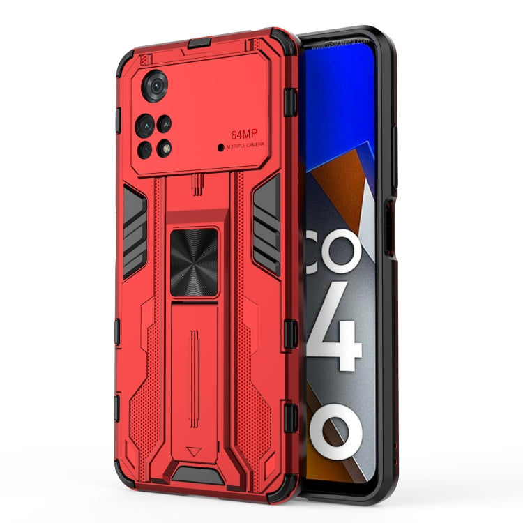 Supersonic PC + TPU Shock-proof Protective Phone Case with Holder, For Xiaomi Redmi K50 Gaming, For Xiaomi Redmi K50, For Xiaomi Poco M4 Pro, For Xiaomi Poco X4 Pro 5G, For Honor X10 Max 5G