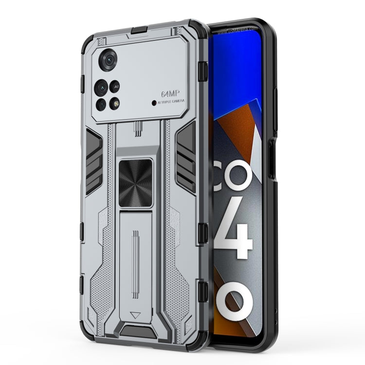 Supersonic PC + TPU Shock-proof Protective Phone Case with Holder, For Xiaomi Redmi K50 Gaming, For Xiaomi Redmi K50, For Xiaomi Poco M4 Pro, For Xiaomi Poco X4 Pro 5G, For Honor X10 Max 5G