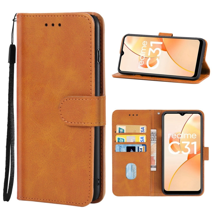 Leather Phone Case, For Samsung Galaxy M23 5G / F23, For OPPO Realme C31, For Xiaomi Redmi 10C, For ZTE Blade V40