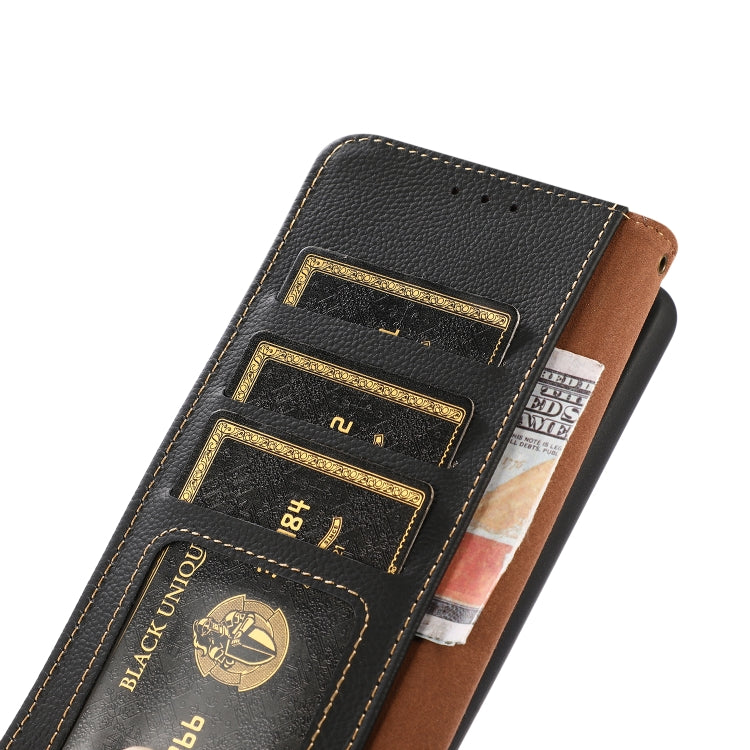 KHAZNEH Custer Genuine Leather RFID Phone Case, For vivo Y75 5G, For Sony Xperia 1 IV