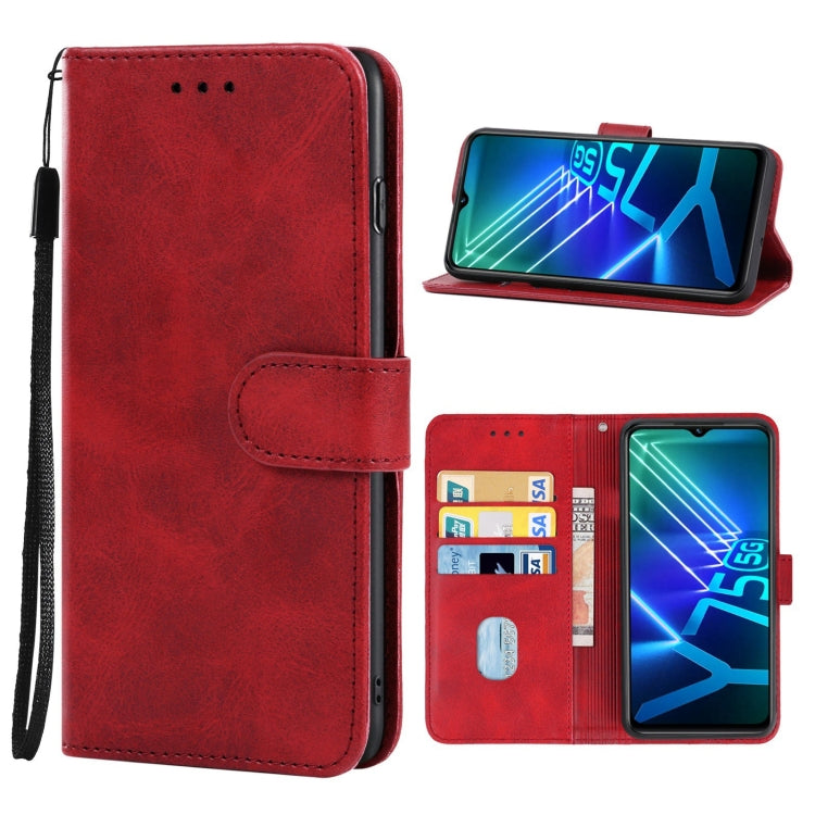 Leather Phone Case, For vivo Y75 5G