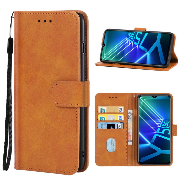 Leather Phone Case, For vivo Y75 5G