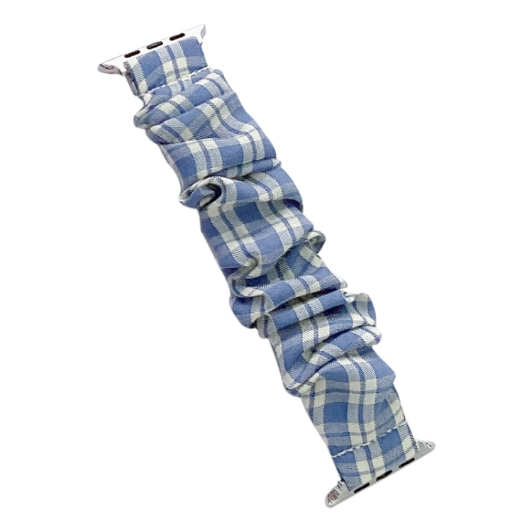 Single Loop Elasticity Cloth Grid Watchband For Apple Watch Series, 7 41mm / 6&amp;SE&amp;5&amp;4 40mm / 3&amp;2&amp;1 38mm, 7 45mm / 6&amp;SE&amp;5&amp;4 44mm / 3&amp;2&amp;1 42mm