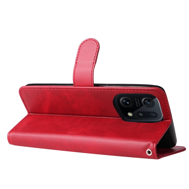 Fashion Calf Texture Zipper Horizontal Flip Leather Case, For OPPO Find X5 Pro