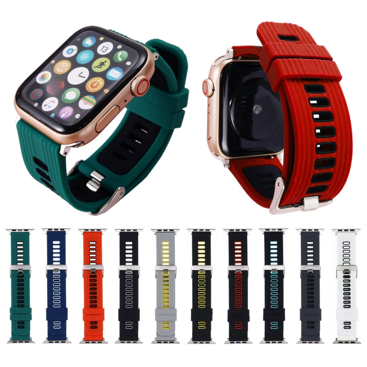 Two-color Silicone Watchband For Apple Watch Series