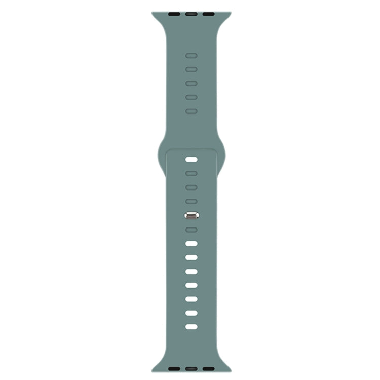 Liquid Silicone Watchband For Apple Watch Series, 7 41mm / 6&amp;SE&amp;5&amp;4 40mm / 3&amp;2&amp;1 38mm, 7 45mm / 6&amp;SE&amp;5&amp;4 44mm / 3&amp;2&amp;1 42mm