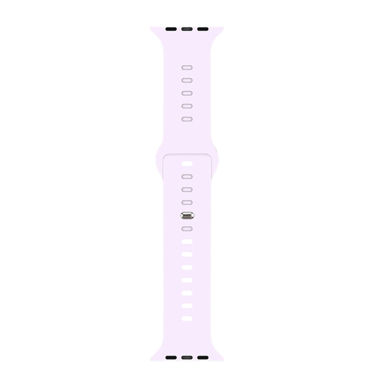 Liquid Silicone Watchband For Apple Watch Series, 7 41mm / 6&amp;SE&amp;5&amp;4 40mm / 3&amp;2&amp;1 38mm, 7 45mm / 6&amp;SE&amp;5&amp;4 44mm / 3&amp;2&amp;1 42mm