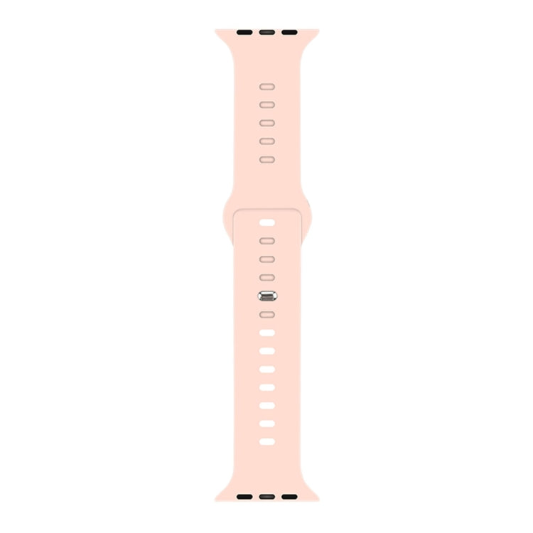 Liquid Silicone Watchband For Apple Watch Series, 7 41mm / 6&amp;SE&amp;5&amp;4 40mm / 3&amp;2&amp;1 38mm, 7 45mm / 6&amp;SE&amp;5&amp;4 44mm / 3&amp;2&amp;1 42mm