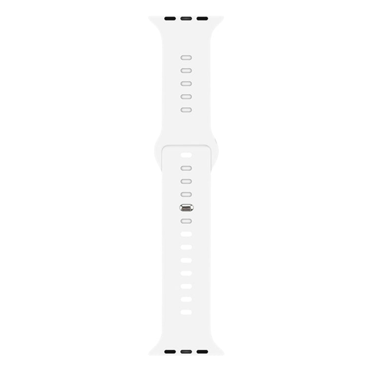 Liquid Silicone Watchband For Apple Watch Series, 7 41mm / 6&amp;SE&amp;5&amp;4 40mm / 3&amp;2&amp;1 38mm, 7 45mm / 6&amp;SE&amp;5&amp;4 44mm / 3&amp;2&amp;1 42mm