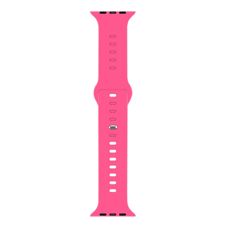 Liquid Silicone Watchband For Apple Watch Series, 7 41mm / 6&amp;SE&amp;5&amp;4 40mm / 3&amp;2&amp;1 38mm, 7 45mm / 6&amp;SE&amp;5&amp;4 44mm / 3&amp;2&amp;1 42mm