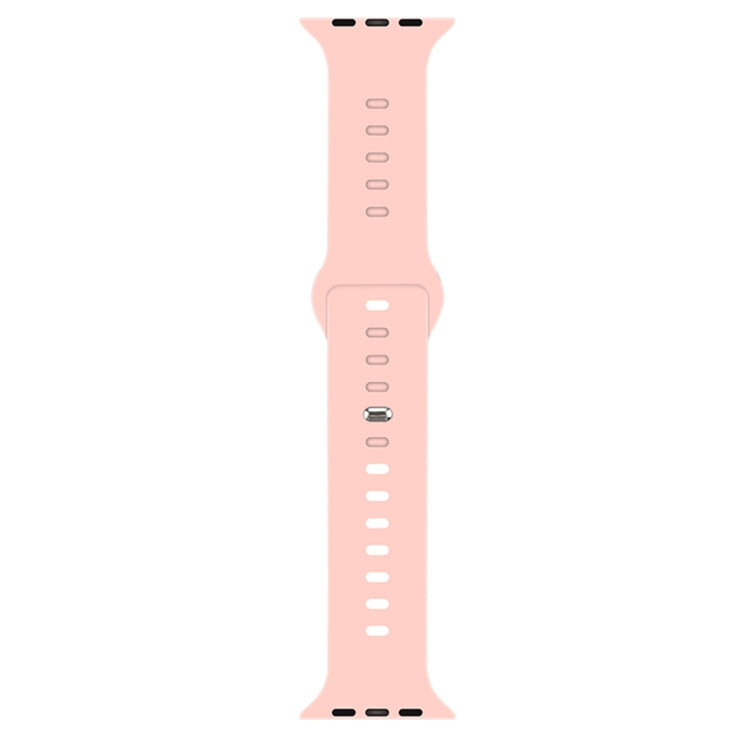 Liquid Silicone Watchband For Apple Watch Series, 7 41mm / 6&amp;SE&amp;5&amp;4 40mm / 3&amp;2&amp;1 38mm, 7 45mm / 6&amp;SE&amp;5&amp;4 44mm / 3&amp;2&amp;1 42mm