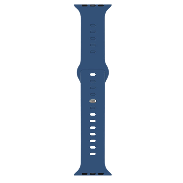 Liquid Silicone Watchband For Apple Watch Series, 7 41mm / 6&amp;SE&amp;5&amp;4 40mm / 3&amp;2&amp;1 38mm, 7 45mm / 6&amp;SE&amp;5&amp;4 44mm / 3&amp;2&amp;1 42mm