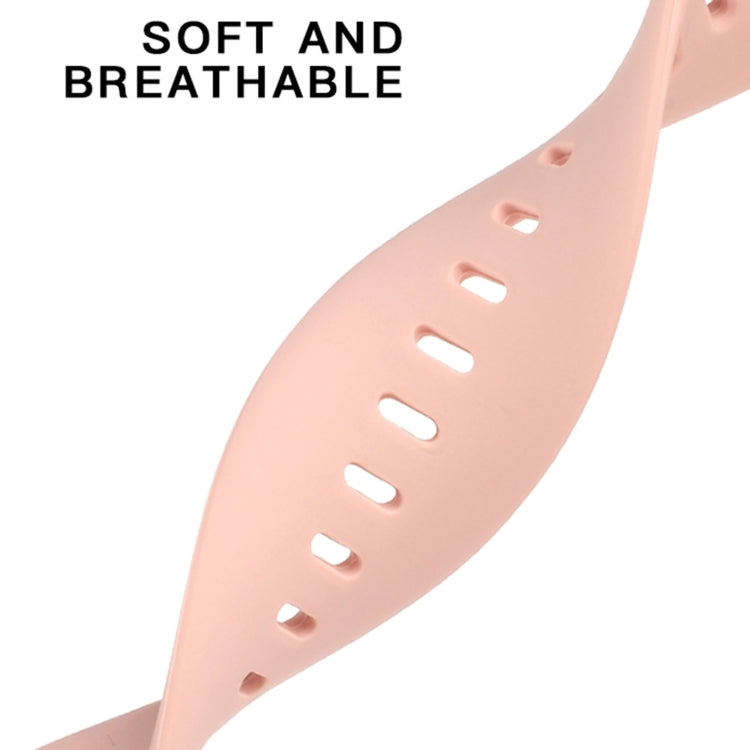 Liquid Silicone Watchband For Apple Watch Series, 7 41mm / 6&amp;SE&amp;5&amp;4 40mm / 3&amp;2&amp;1 38mm, 7 45mm / 6&amp;SE&amp;5&amp;4 44mm / 3&amp;2&amp;1 42mm