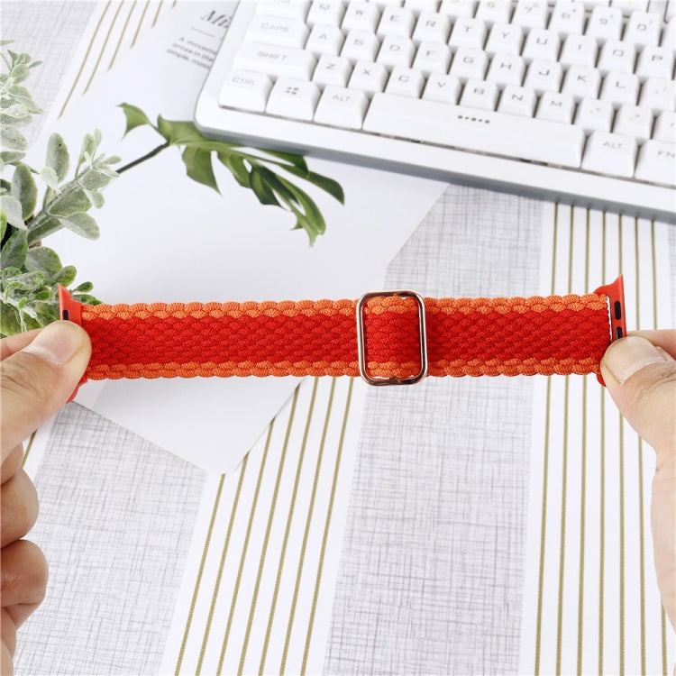 Nylon Braid Watchband For Apple Watch Series, 7 45mm / 6&amp;SE&amp;5&amp;4 44mm / 3&amp;2&amp;1 42mm