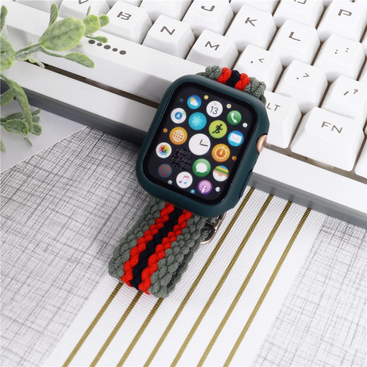 Nylon Braid Watchband For Apple Watch Series, 7 45mm / 6&amp;SE&amp;5&amp;4 44mm / 3&amp;2&amp;1 42mm