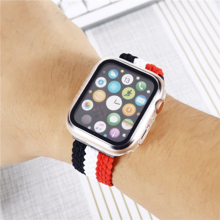 Nylon Braid Watchband For Apple Watch Series, 7 45mm / 6&amp;SE&amp;5&amp;4 44mm / 3&amp;2&amp;1 42mm