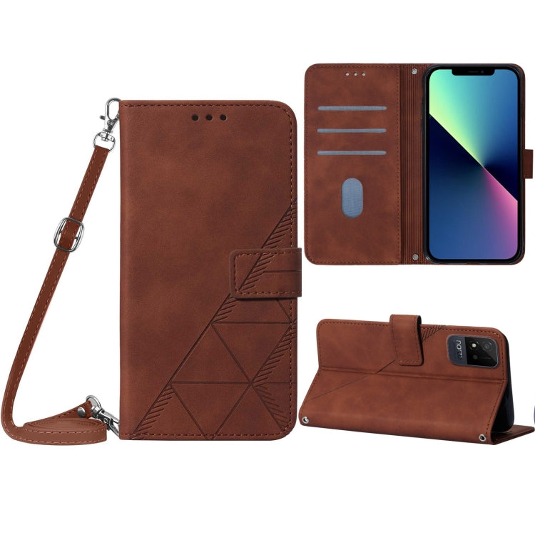 Crossbody 3D Embossed Flip Leather Phone Case, Series 1