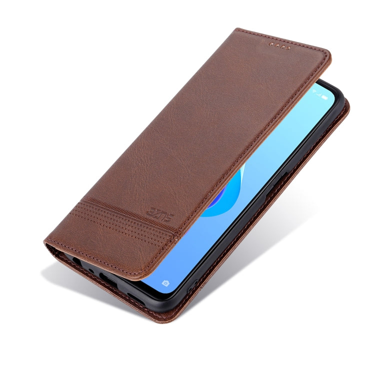 AZNS Magnetic Calf Texture Flip Leather Phone Case, For OPPO A36 4G/A76 4G(Global), For OPPO A96 5G/Reno7 Z 5G(Global), For vivo S12/V23