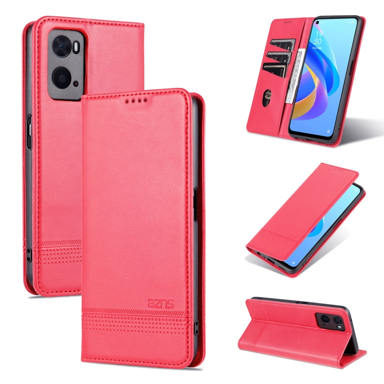 AZNS Magnetic Calf Texture Flip Leather Phone Case, For OPPO A36 4G/A76 4G(Global), For OPPO A96 5G/Reno7 Z 5G(Global), For vivo S12/V23