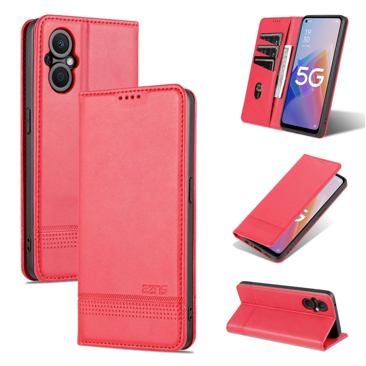 AZNS Magnetic Calf Texture Flip Leather Phone Case, For OPPO A36 4G/A76 4G(Global), For OPPO A96 5G/Reno7 Z 5G(Global), For vivo S12/V23