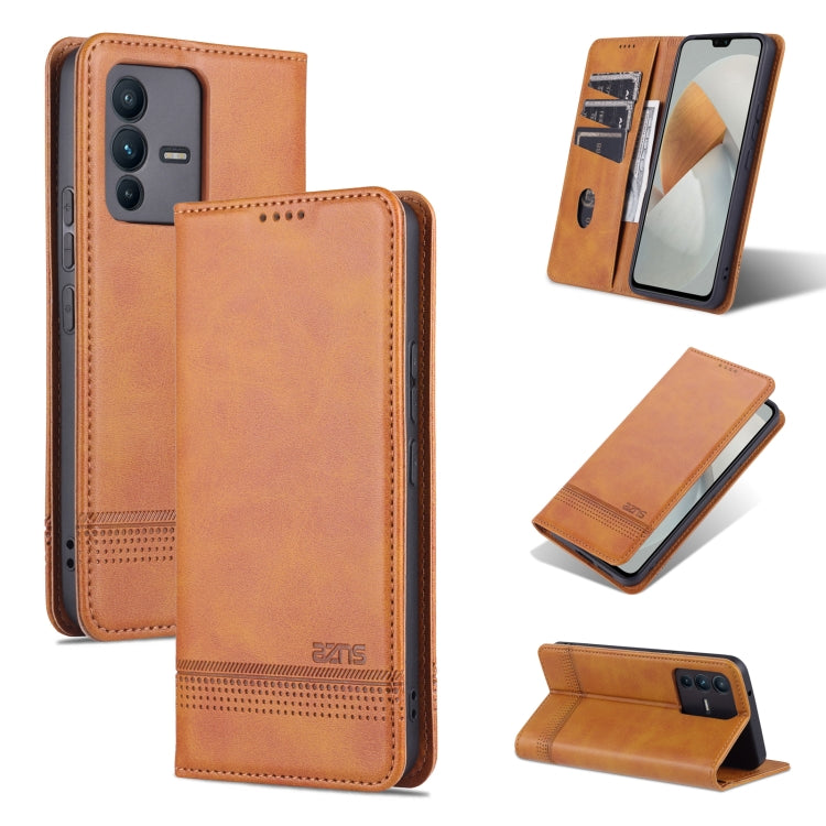 AZNS Magnetic Calf Texture Flip Leather Phone Case, For OPPO A36 4G/A76 4G(Global), For OPPO A96 5G/Reno7 Z 5G(Global), For vivo S12/V23