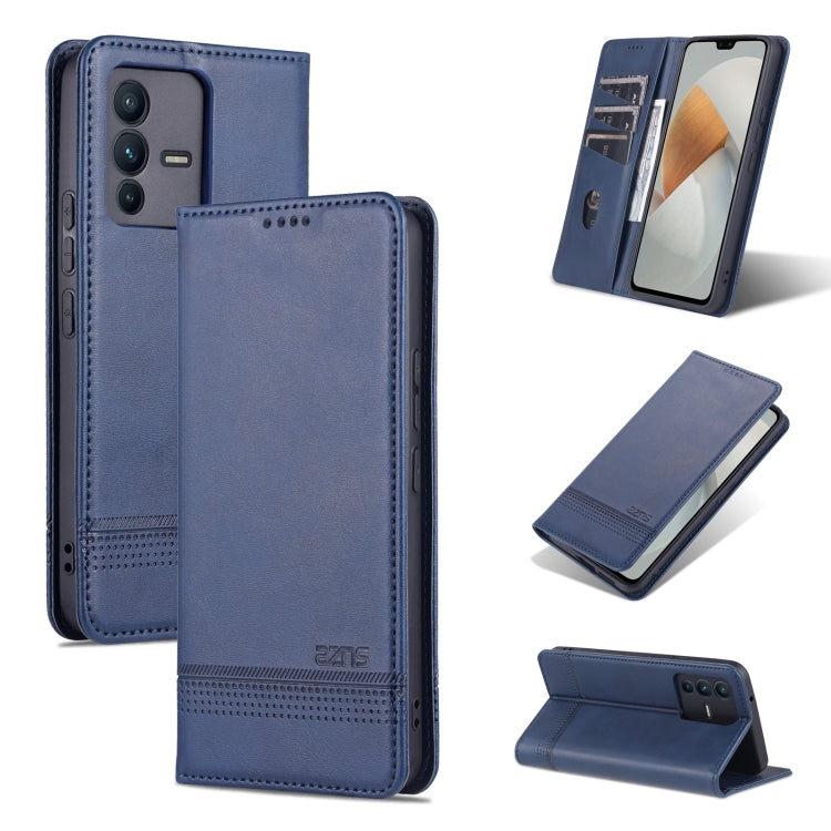 AZNS Magnetic Calf Texture Flip Leather Phone Case, For OPPO A36 4G/A76 4G(Global), For OPPO A96 5G/Reno7 Z 5G(Global), For vivo S12/V23