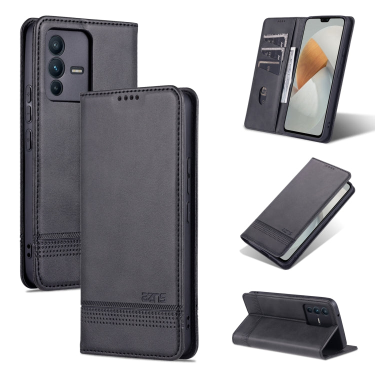 AZNS Magnetic Calf Texture Flip Leather Phone Case, For OPPO A36 4G/A76 4G(Global), For OPPO A96 5G/Reno7 Z 5G(Global), For vivo S12/V23