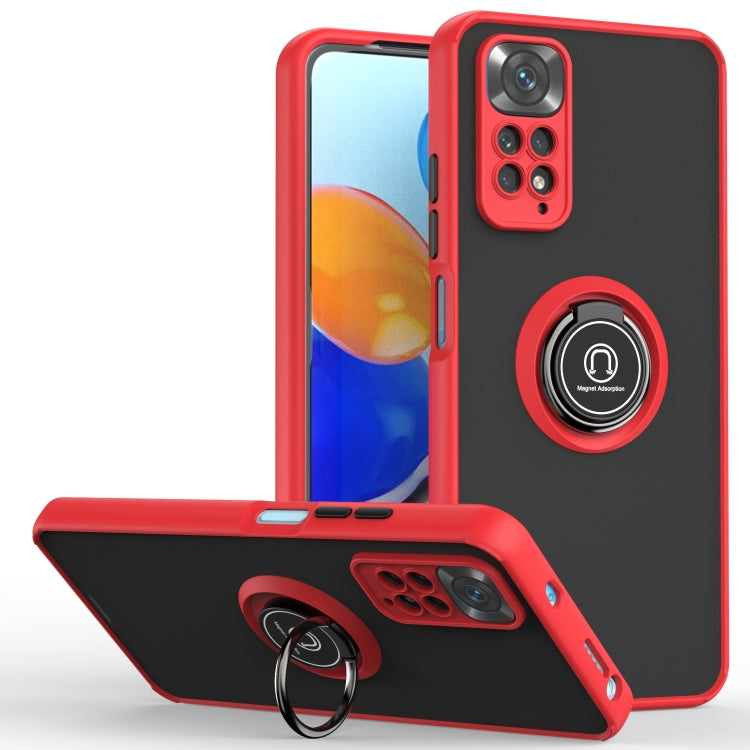 Q Shadow 1 Series TPU + PC Phone Case with Ring Holder, For Xiaomi Redmi Note 11 Pro 4G / 5G, For Xiaomi Redmi Note 11 Global, For Xiaomi 12 Pro, For Xiaomi 12 / 12X