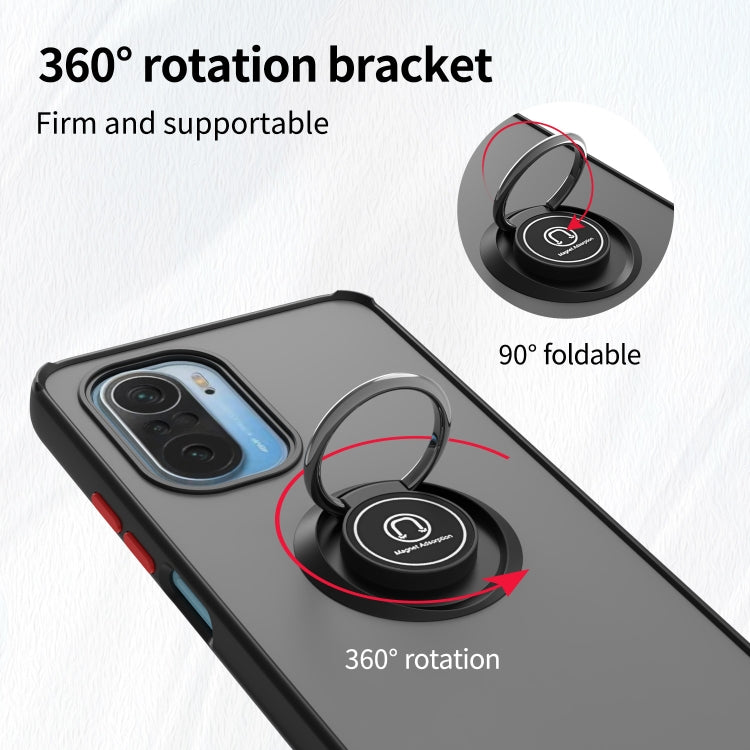 Q Shadow 1 Series TPU + PC Phone Case with Ring Holder, For Xiaomi Redmi K40, For Xiaomi Mi 11 Lite, For Xiaomi Poco X4 Pro 5G, For OPPO Realme 9 Pro