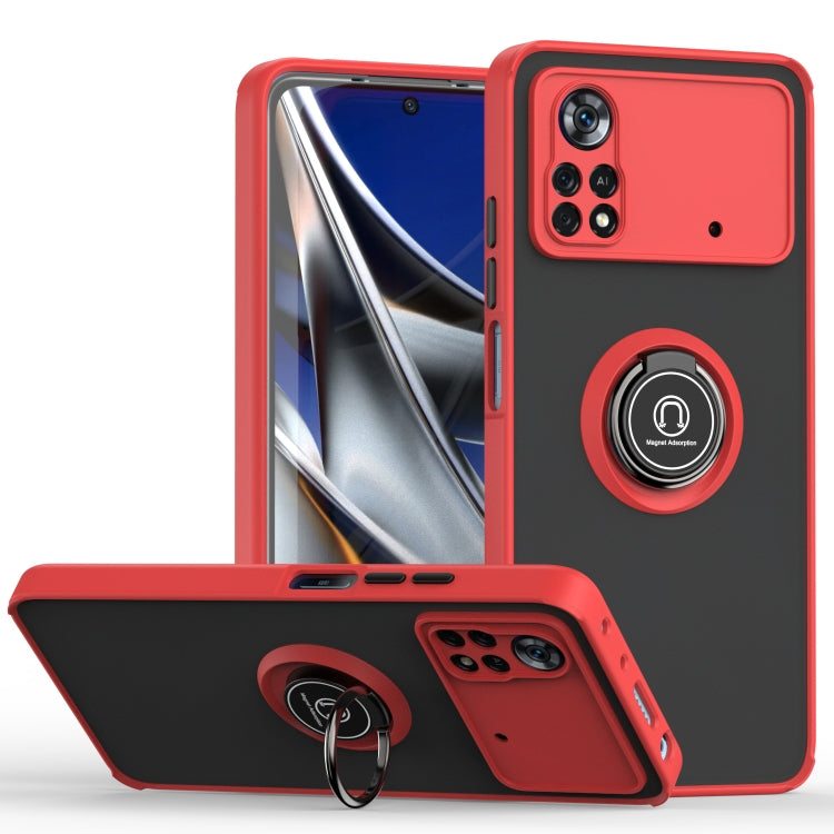 Q Shadow 1 Series TPU + PC Phone Case with Ring Holder, For Xiaomi Redmi K40, For Xiaomi Mi 11 Lite, For Xiaomi Poco X4 Pro 5G, For OPPO Realme 9 Pro