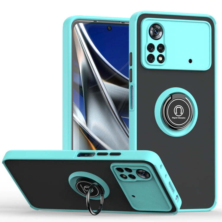 Q Shadow 1 Series TPU + PC Phone Case with Ring Holder, For Xiaomi Redmi K40, For Xiaomi Mi 11 Lite, For Xiaomi Poco X4 Pro 5G, For OPPO Realme 9 Pro